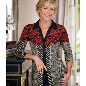 Soft Surroundings Calistoga Shirt Size PXS